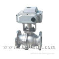 O type electric cutting-off ball valve
